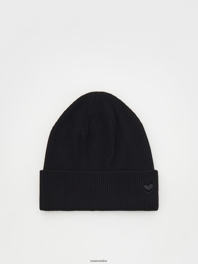 Reserved Girls Cap With Embroidery P6H08T1842 Accessory Black