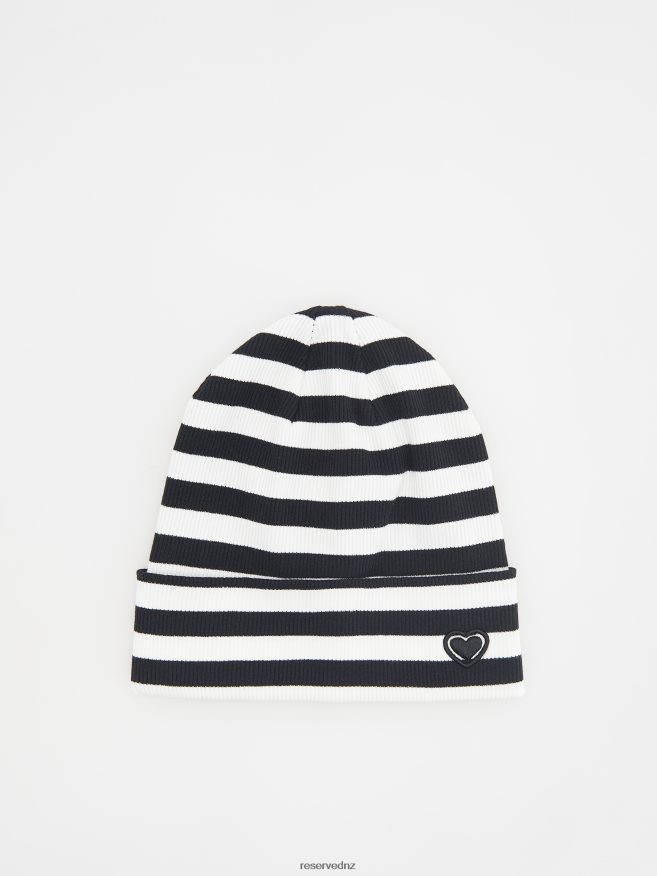 Reserved Girls Cap With Embroidery P6H08T1860 Accessory White