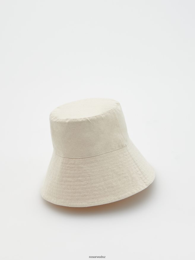 Reserved Girls Cotton Bucket Hat P6H08T1980 Accessory Cream