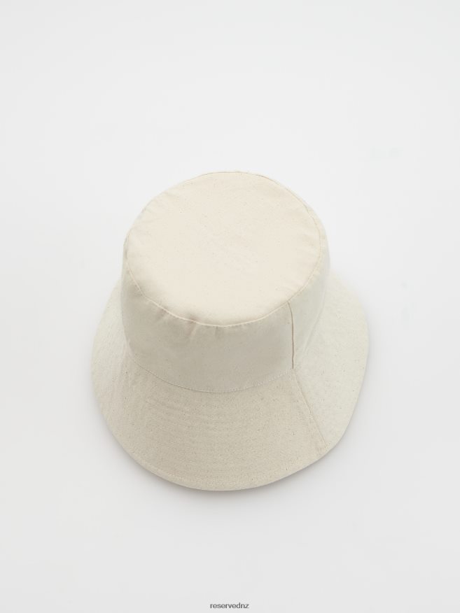 Reserved Girls Cotton Bucket Hat P6H08T1980 Accessory Cream