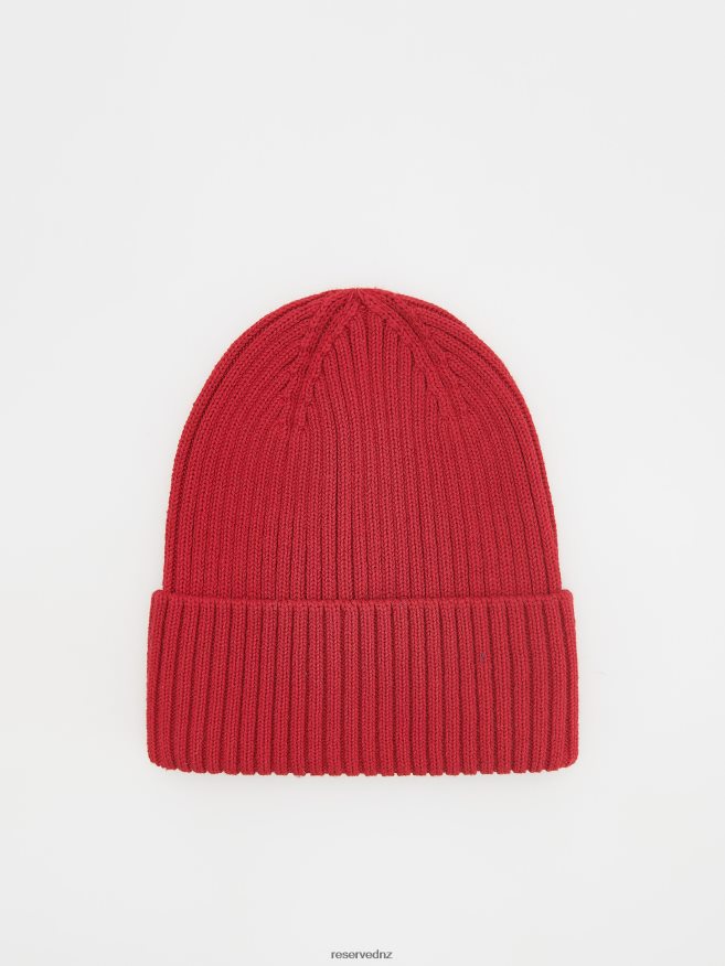 Reserved Girls Ribbed Beanie P6H08T1867 Accessory Red