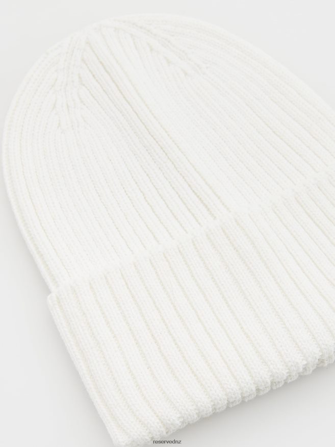 Reserved Girls Ribbed Beanie P6H08T1888 Accessory Cream