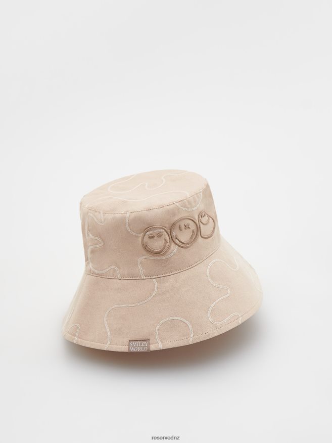 Reserved Girls Smileyworld Bucket Hat P6H08T1852 Accessory Wheat