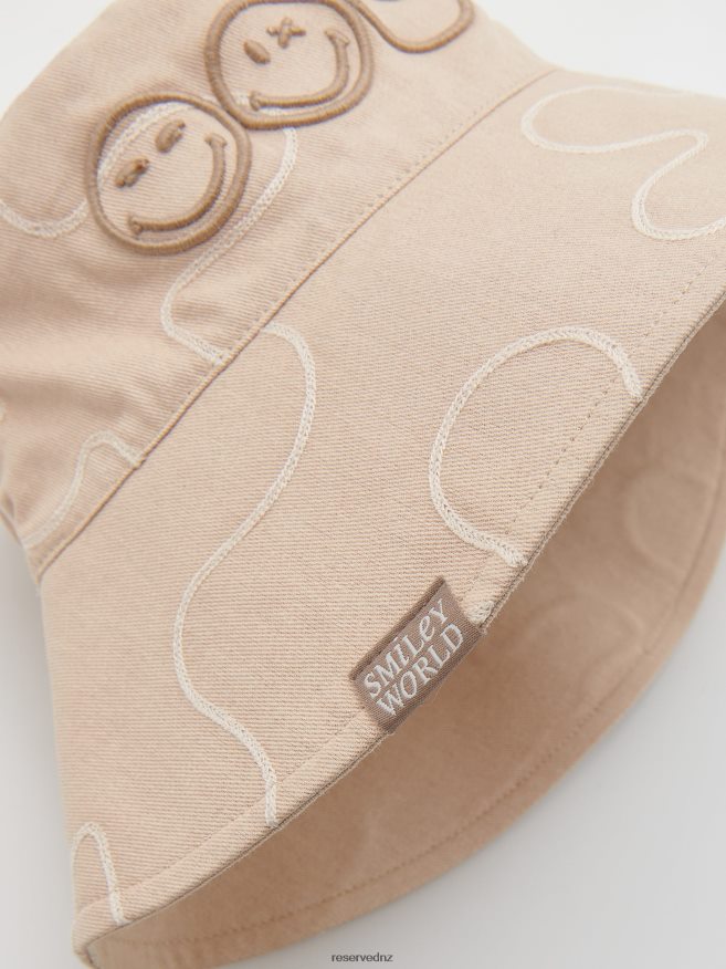 Reserved Girls Smileyworld Bucket Hat P6H08T1852 Accessory Wheat