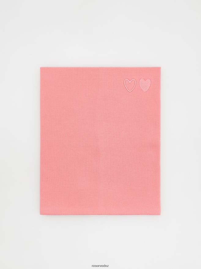 Reserved Girls Snood With Embroidery Details P6H08T1738 Accessory Hot Pink