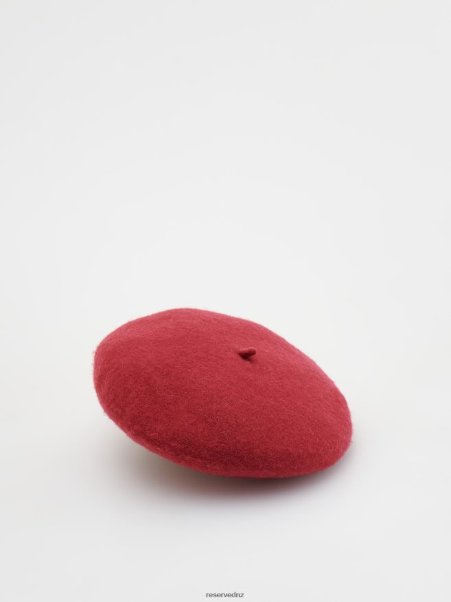Reserved Girls Wool Beret P6H08T1898 Accessory Maroon