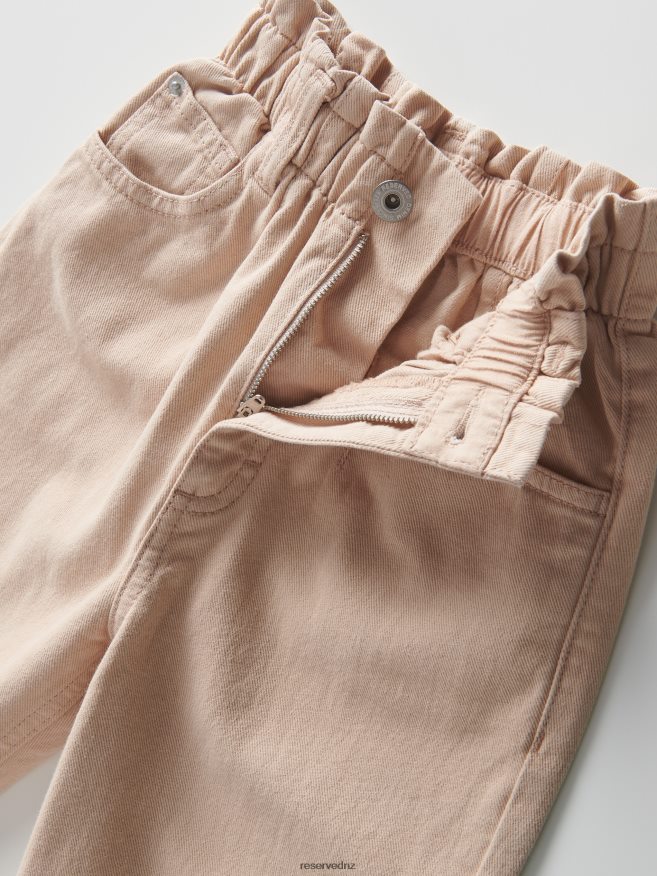 Reserved Girls Classic Denim Baggy Trousers P6H08T1727 Apparel Nude Jeans