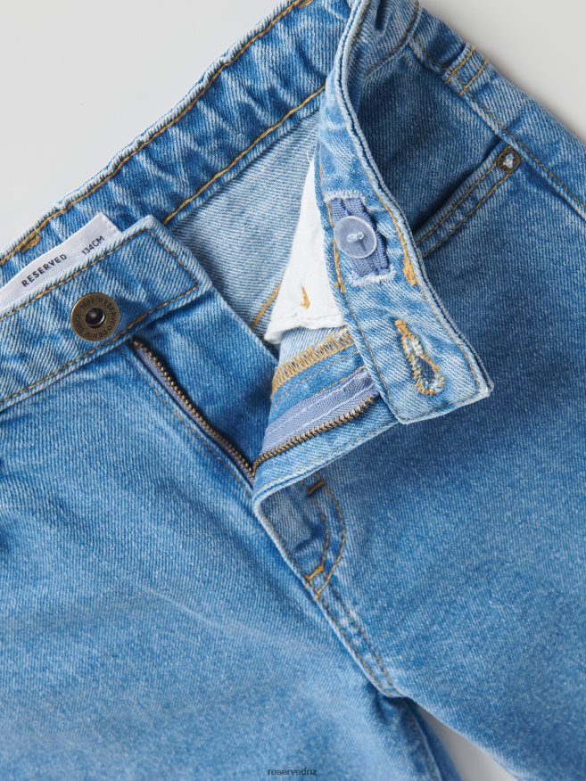 Reserved Girls Classic Denim Straight Trousers P6H08T1802 Apparel Blue