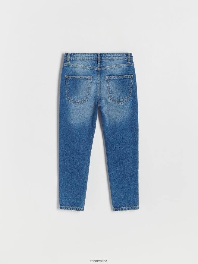 Reserved Girls Distressed Boyfriend Jeans P6H08T1742 Apparel Blue