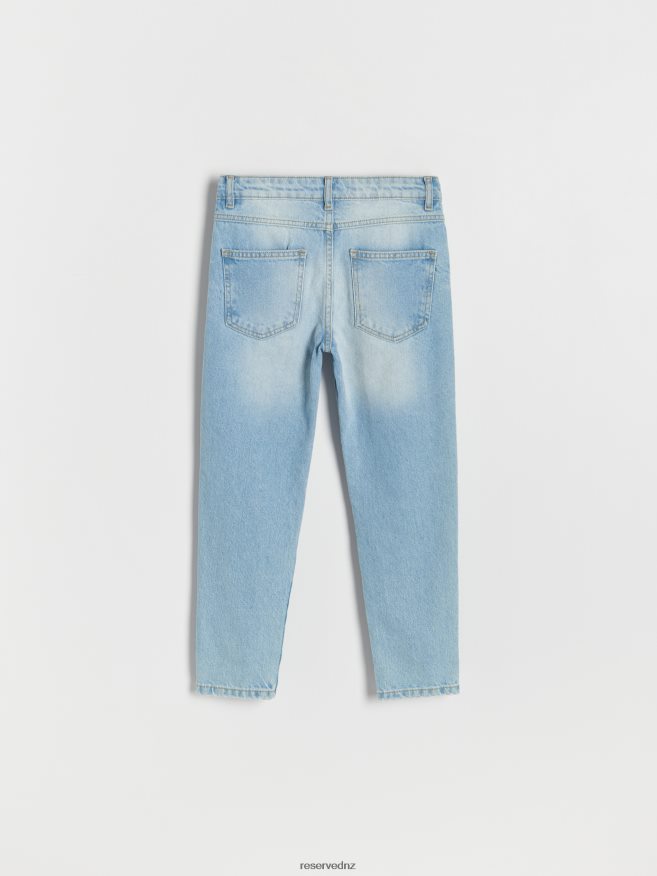 Reserved Girls Distressed Boyfriend Jeans P6H08T1752 Apparel Blue