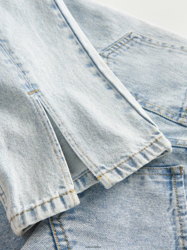 Reserved Girls Ripped Straight Jeans P6H08T1743 Apparel Blue