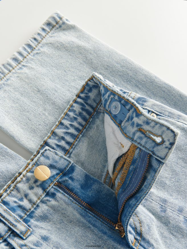 Reserved Girls Ripped Straight Jeans P6H08T1743 Apparel Blue