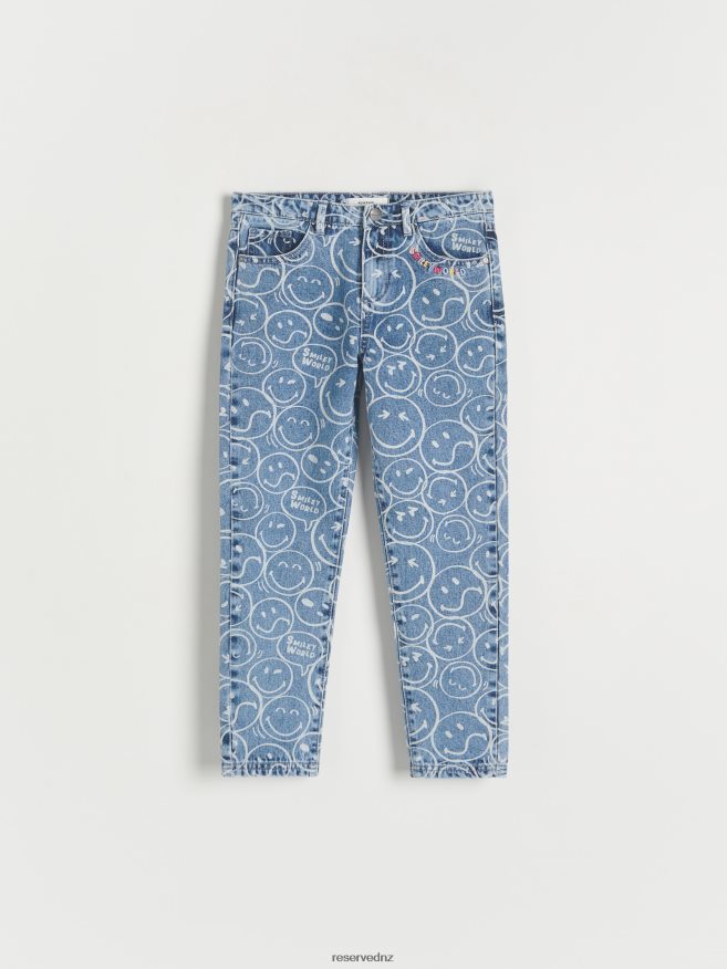 Reserved Girls Smileyworld Boyfriend Jeans P6H08T1968 Apparel Blue