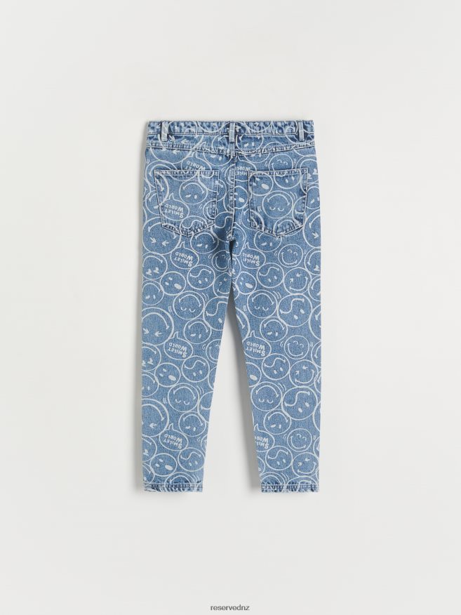 Reserved Girls Smileyworld Boyfriend Jeans P6H08T1968 Apparel Blue