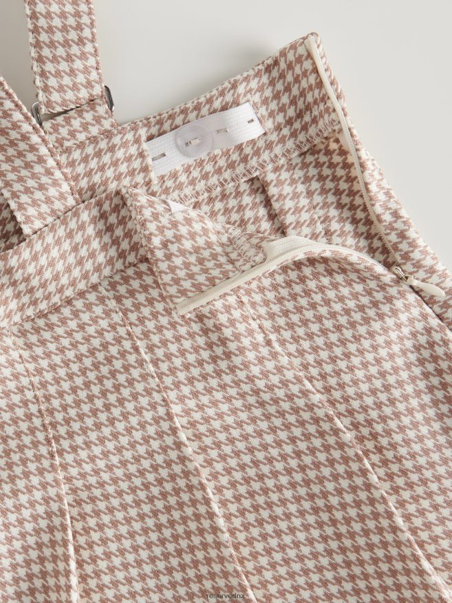 Reserved Girls Pleated Skirt With Braces P6H08T1832 Apparel Multicolor