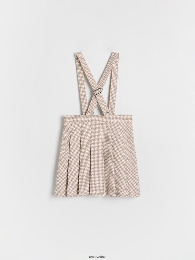 Reserved Girls Pleated Skirt With Braces P6H08T1832 Apparel Multicolor