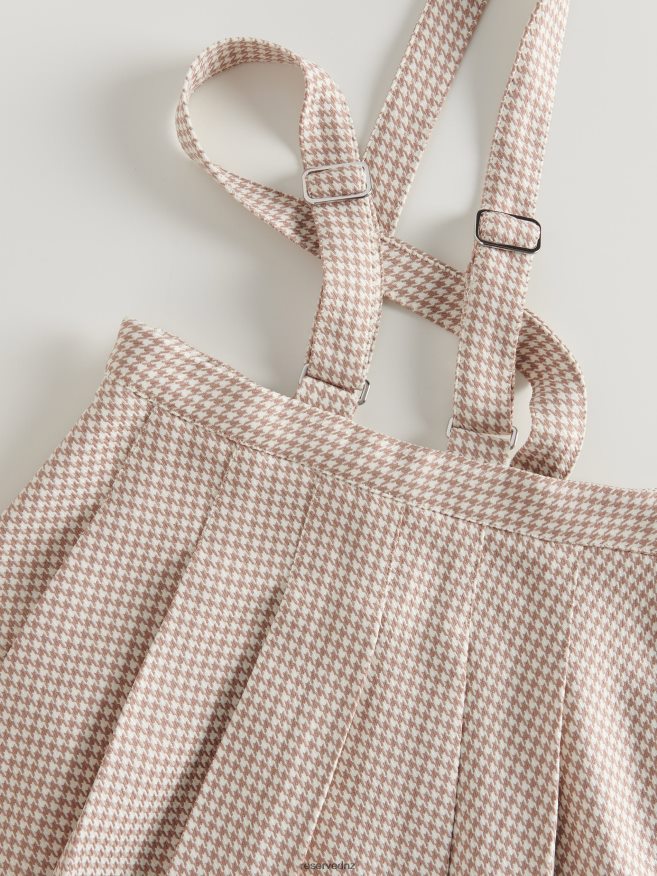 Reserved Girls Pleated Skirt With Braces P6H08T1832 Apparel Multicolor