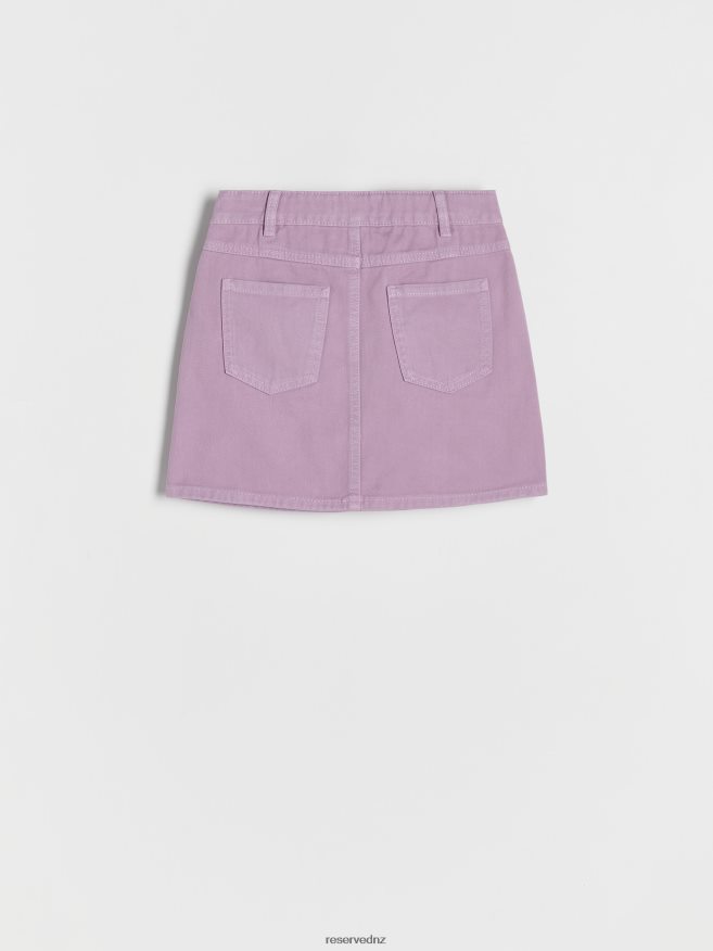 Reserved Girls Pusheen Skirt With Prints P6H08T1857 Apparel Lavender