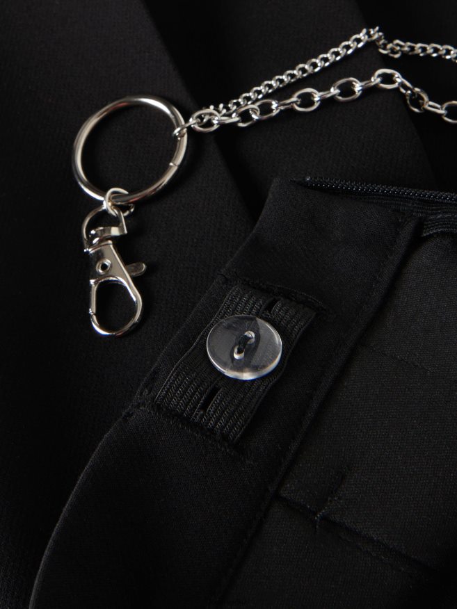 Reserved Girls Skirt & Chain P6H08T1789 Apparel Black