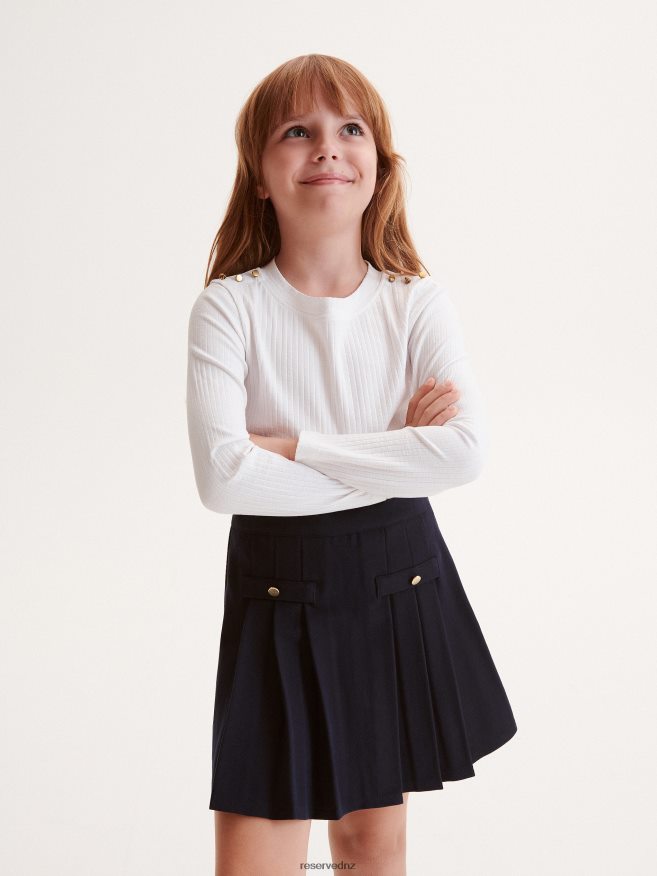 Reserved Girls Skirt P6H08T1803 Apparel Navy