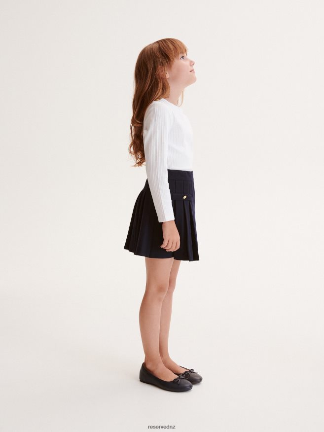 Reserved Girls Skirt P6H08T1803 Apparel Navy