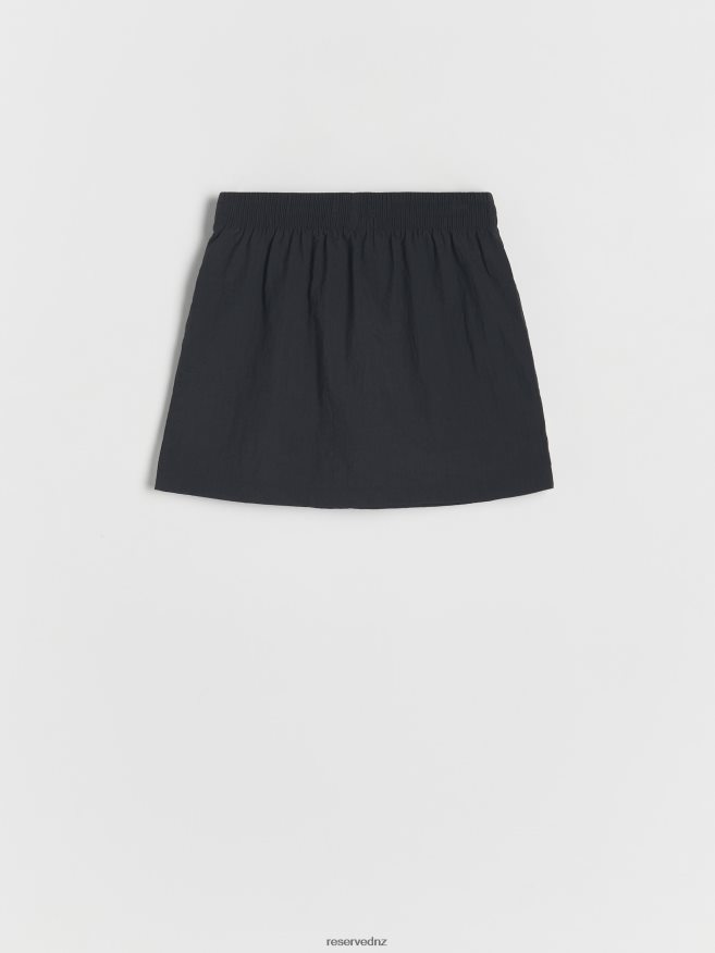 Reserved Girls Skirt With Pockets P6H08T1987 Apparel Black