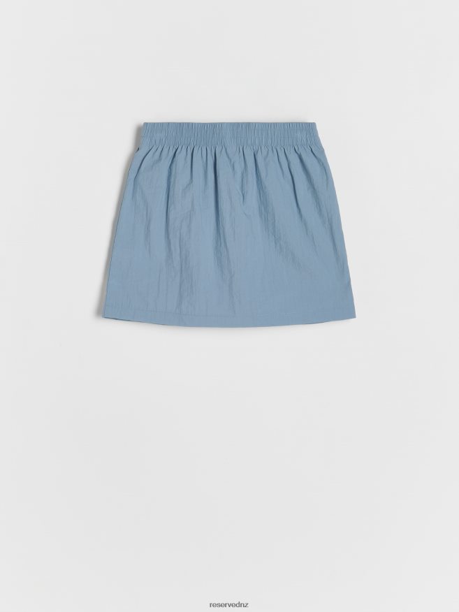 Reserved Girls Skirt With Pockets P6H08T1996 Apparel Pale Blue