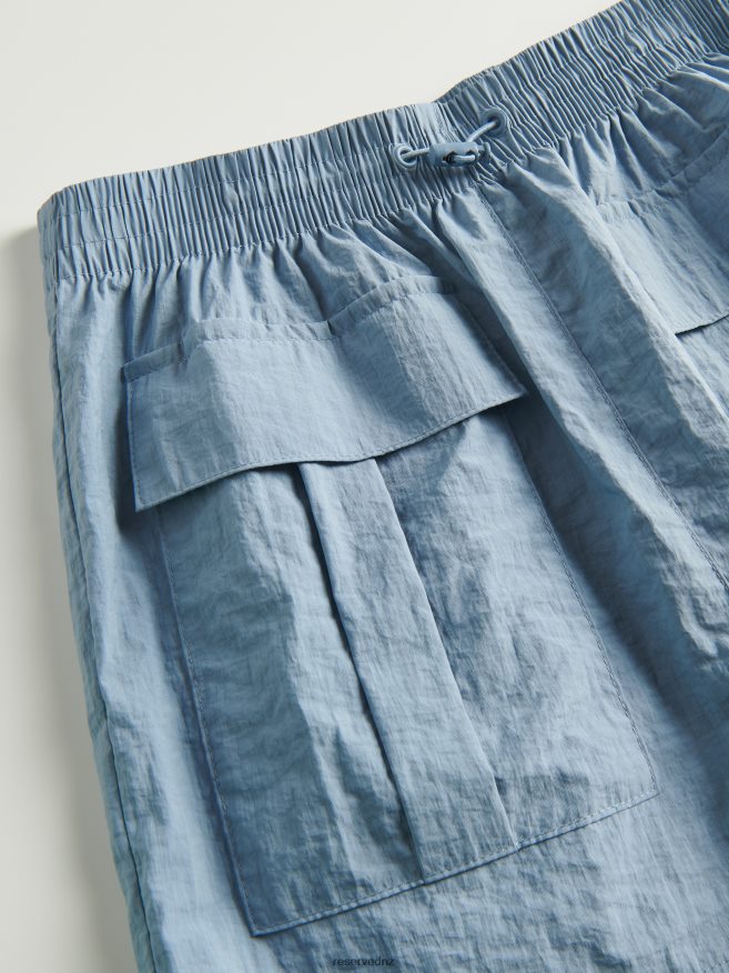 Reserved Girls Skirt With Pockets P6H08T1996 Apparel Pale Blue