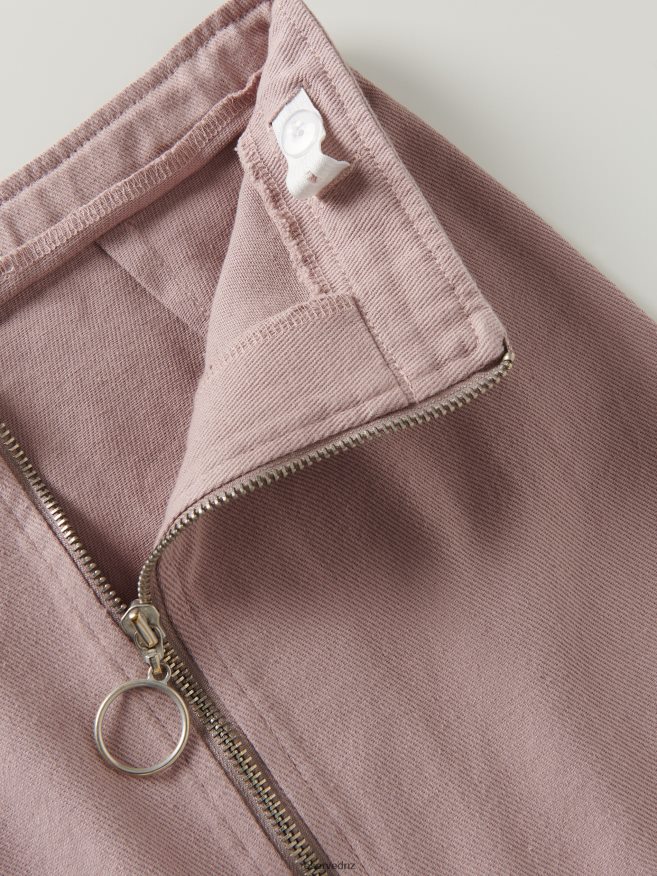 Reserved Girls Skirt With Zippers P6H08T1712 Apparel Coffee