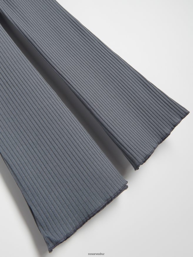 Reserved Girls Cotton Rich Flare Trousers P6H08T1707 Apparel Dark Grey