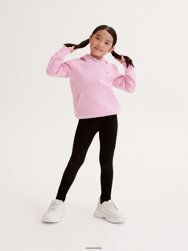 Reserved Girls Cotton Rich Leggings P6H08T1820 Apparel Black