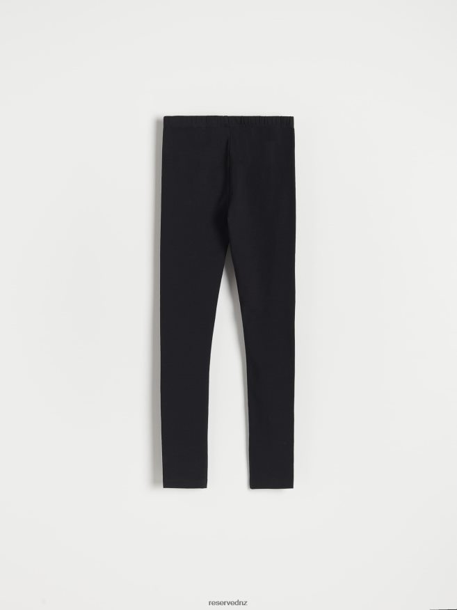 Reserved Girls Cotton Rich Leggings P6H08T1820 Apparel Black