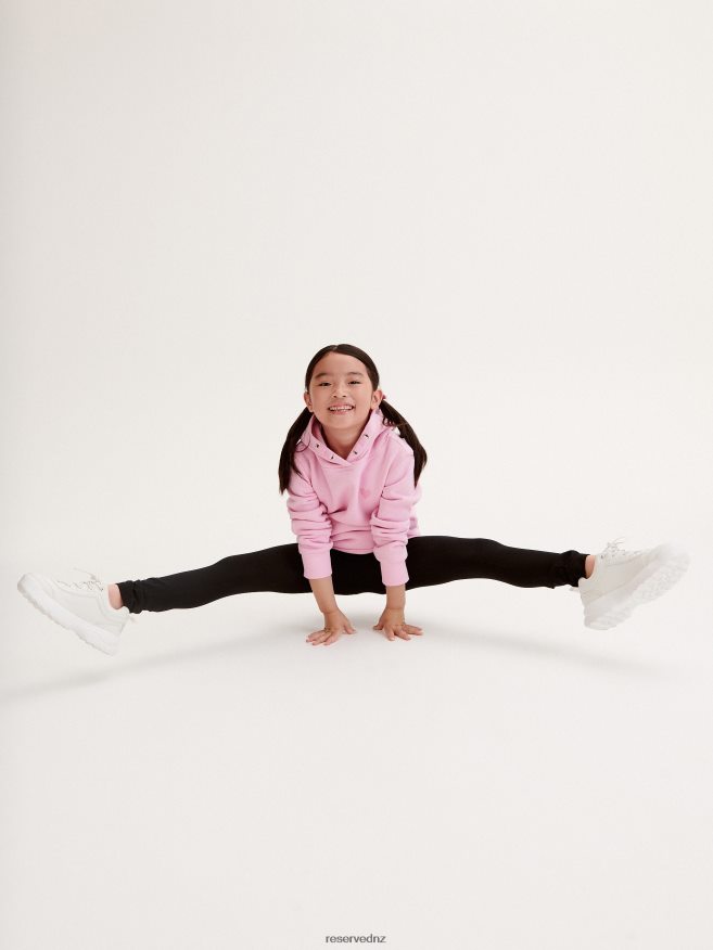 Reserved Girls Cotton Rich Leggings P6H08T1820 Apparel Black