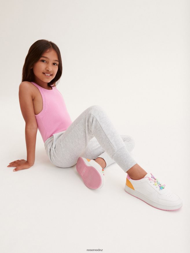 Reserved Girls Cotton Rich Sweatpants P6H08T1889 Apparel Light Grey