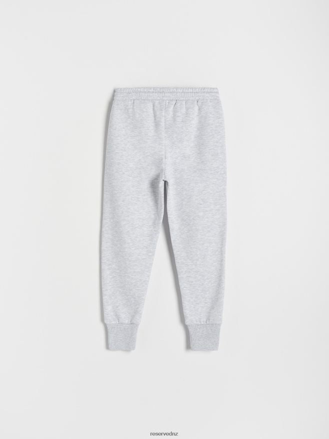Reserved Girls Cotton Rich Sweatpants P6H08T1889 Apparel Light Grey