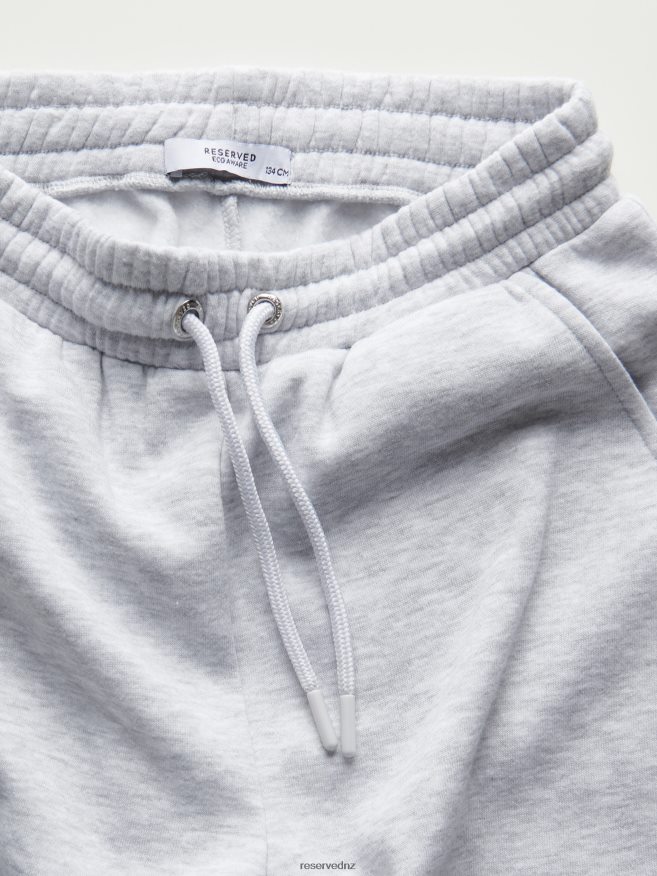 Reserved Girls Cotton Rich Sweatpants P6H08T1889 Apparel Light Grey