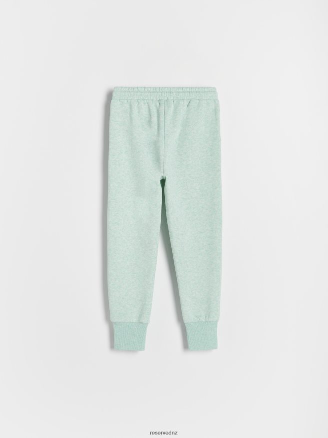 Reserved Girls Cotton Rich Sweatpants P6H08T1985 Apparel Pale Green