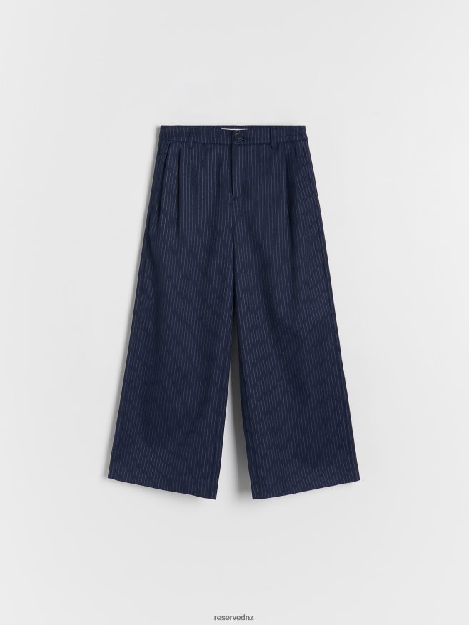 Reserved Girls Elegant Stripe Trousers P6H08T1786 Apparel Navy