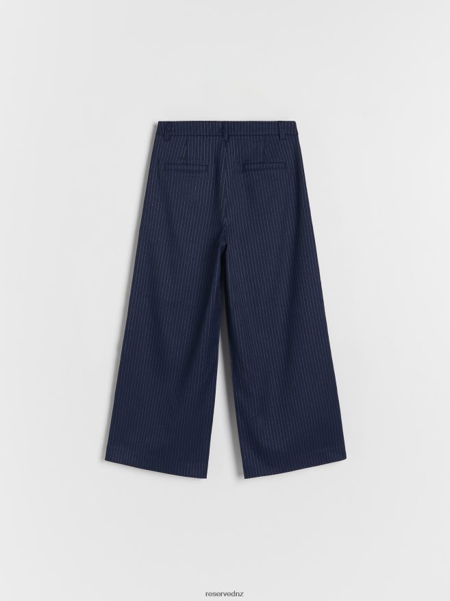 Reserved Girls Elegant Stripe Trousers P6H08T1786 Apparel Navy