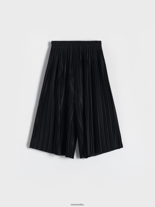 Reserved Girls Pleated Culottes P6H08T1881 Apparel Black