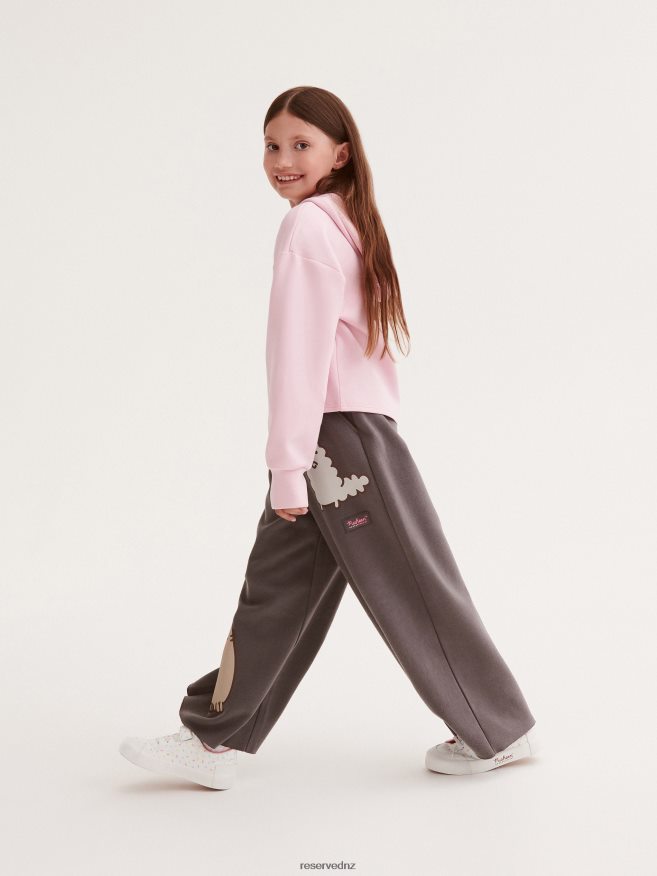 Reserved Girls Pusheen Sweatpants P6H08T1718 Apparel Dark Grey