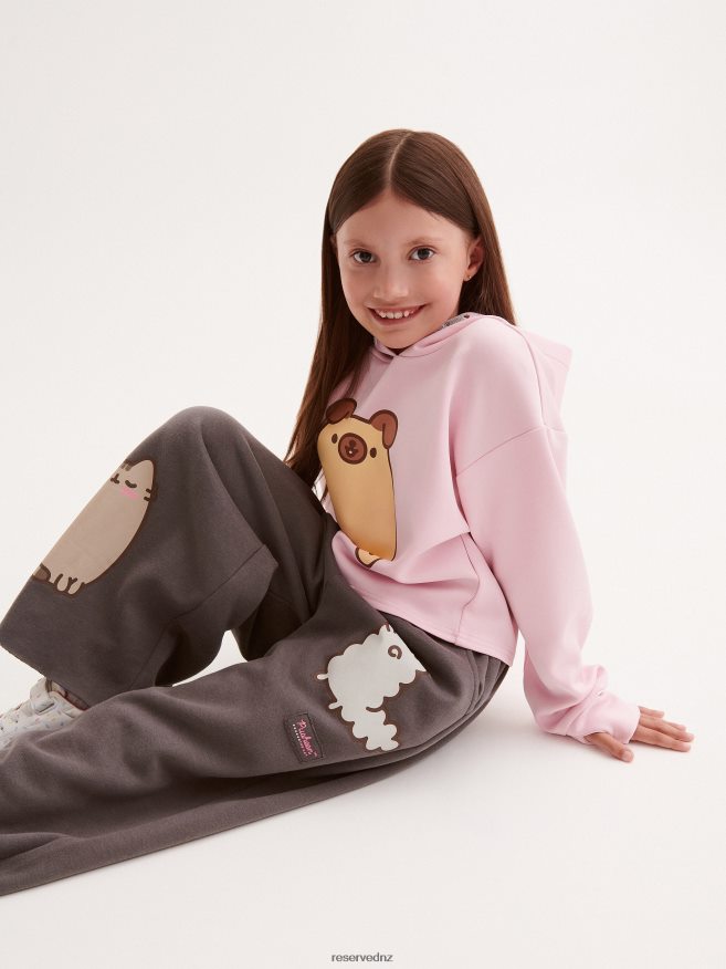 Reserved Girls Pusheen Sweatpants P6H08T1718 Apparel Dark Grey