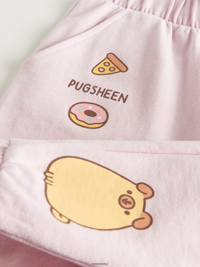 Reserved Girls Pusheen Sweatpants P6H08T1883 Apparel Pink