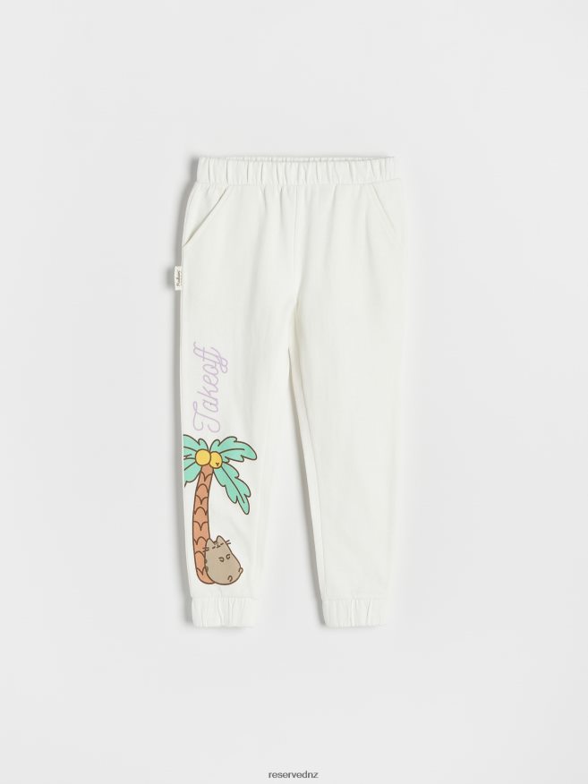 Reserved Girls Pusheen Sweatpants P6H08T1981 Apparel Cream