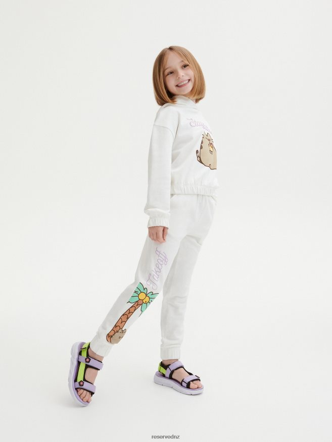 Reserved Girls Pusheen Sweatpants P6H08T1981 Apparel Cream