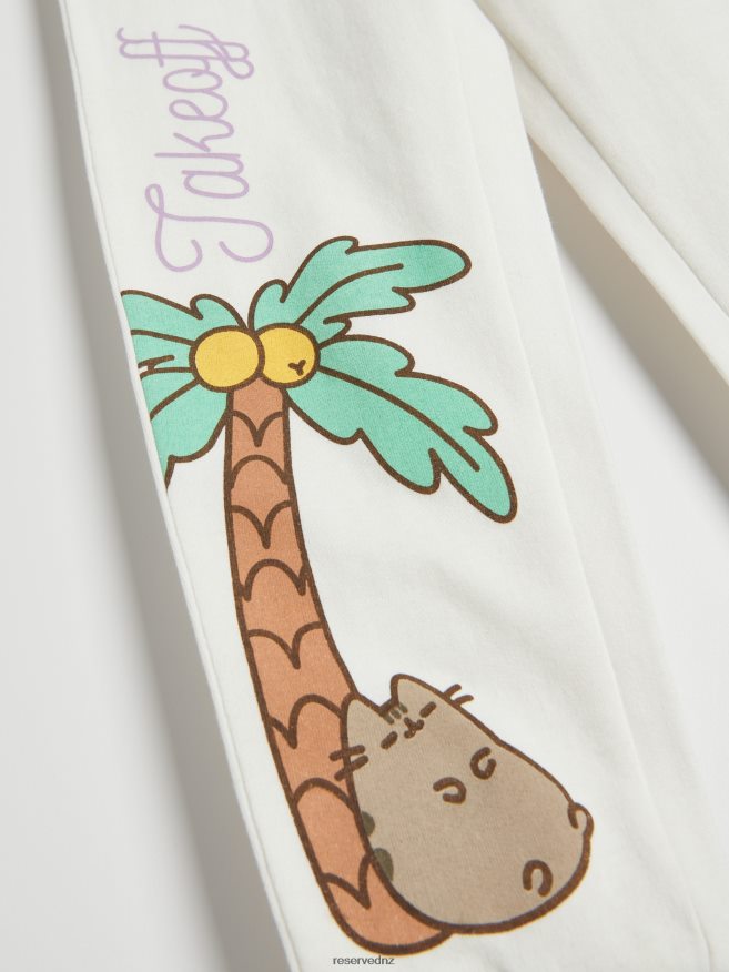 Reserved Girls Pusheen Sweatpants P6H08T1981 Apparel Cream