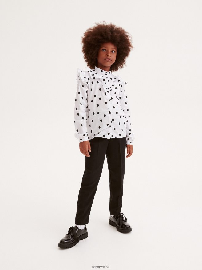 Reserved Girls Smart Trousers P6H08T1847 Apparel Black