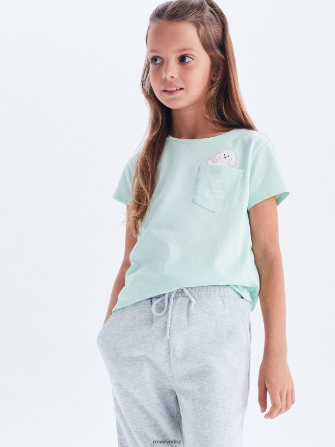 Reserved Girls Sweatpants P6H08T1894 Apparel Light Grey