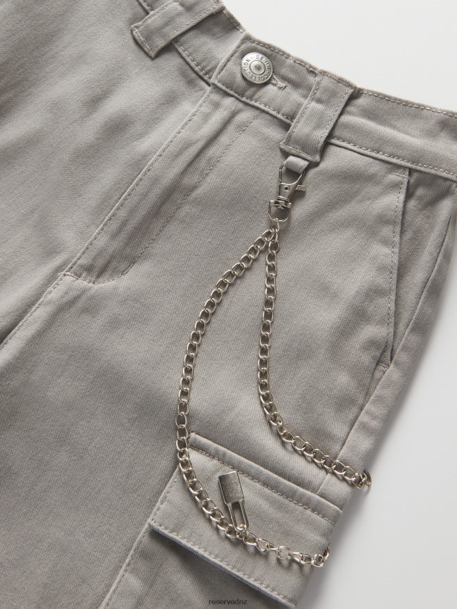 Reserved Girls Trousers P6H08T1918 Apparel Light Grey