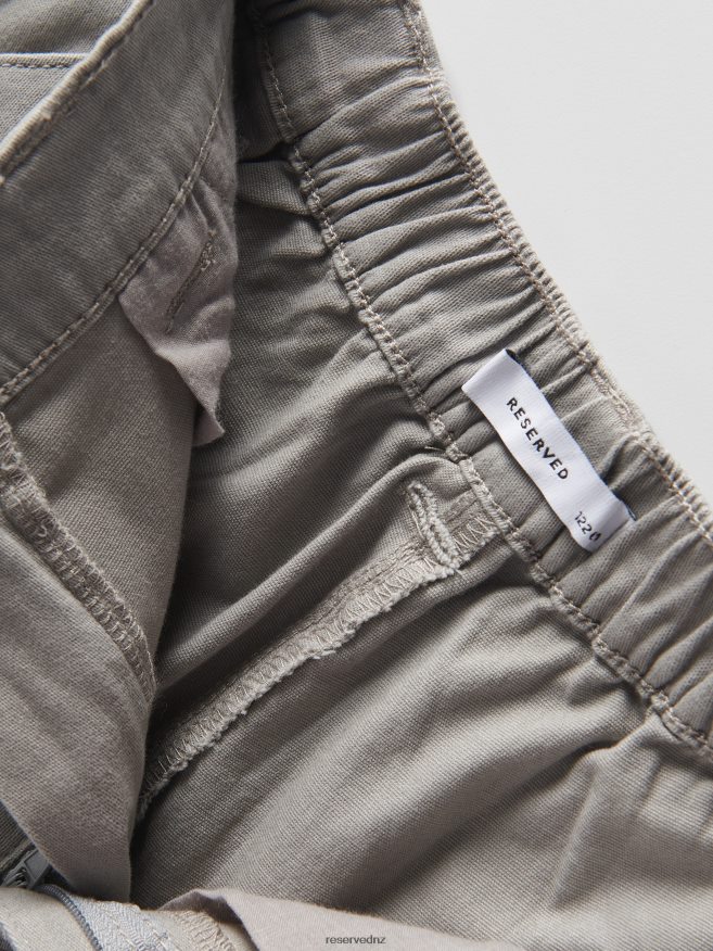 Reserved Girls Trousers P6H08T1918 Apparel Light Grey